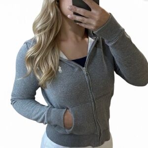 Poll Ralph Lauren Gray Zip-Up Hoodie size S
